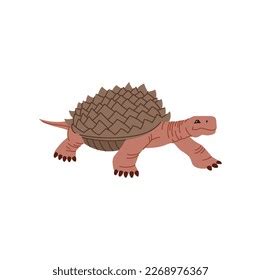 Carbonemys Dinosaur Turtle Cartoon Dino Character Stock Vector Royalty