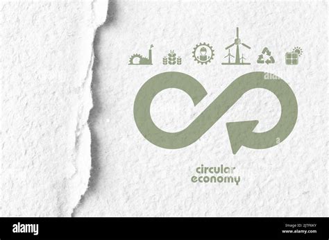 Circular Economy Icons Stock Photo Alamy