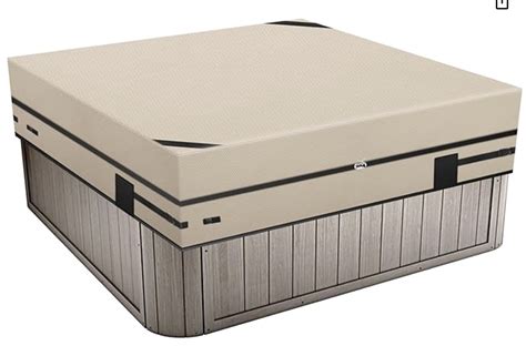 Hot Tub Cover Square Protector Waterproof X X Inch Beige Retail Revolt