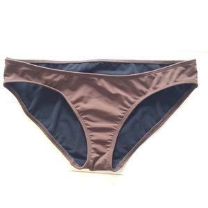 Nu Swim Swim Nu Swim Low Low Bottom Bikini Brown Sz Large New Poshmark