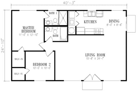 1000 Sq Ft 2 Bedroom Floor Plans Floorplans Click