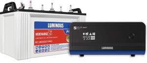 LUMINOUS Zelio Smart 1100 With RC 18042ST XL Tubular Inverter Battery