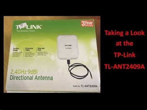 Taking a Look at the TP Link TL ANT2409A Wifi Antenna - YouTube