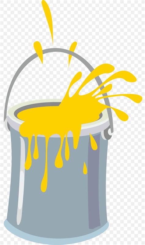 Paint Bucket Yellow Clip Art, PNG, 790x1382px, Paint, Area, Brush ...