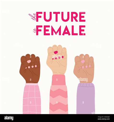 El Futuro Es Cartel Femenino Con Diversos Pu Os Levantados