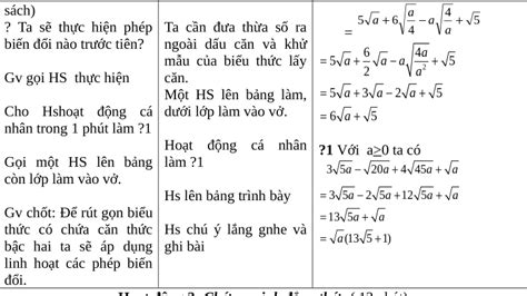 Rút gọn biểu thức chứa căn bậc 2