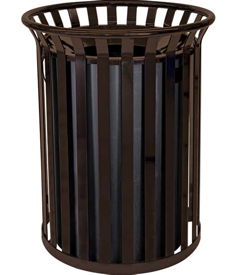 Trashcan Outdoor Ex Cell Streetscape Collection 37 Gallon Outdoor