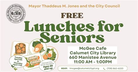 Free Lunches For Seniors Calumet City Public Library