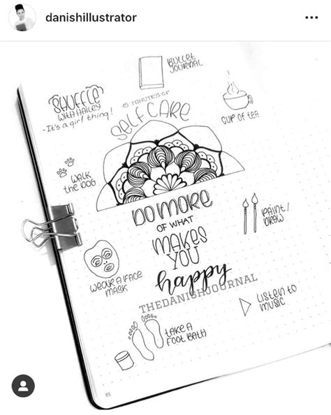 Inspirational Bullet Journal Pages That Foster Self Care Angela Giles