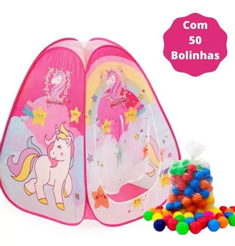 Toca Barraca Infantil Pop Up Unicórnio 50 Bolinhas Parcelamento sem