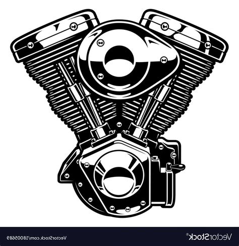 Motorcycle Engine Vector At Vectorified Collection Of Motorcycle