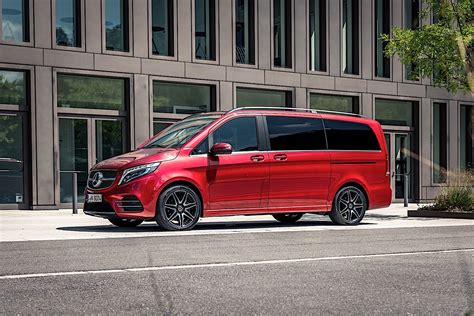 2020 Mercedes Benz V Class Puts On The Fancy Red Dress For Frankfurt Motor Show Autoevolution