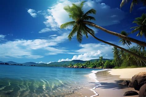 Premium Photo | Beautiful outdoor nature landscape of sea and beach ...