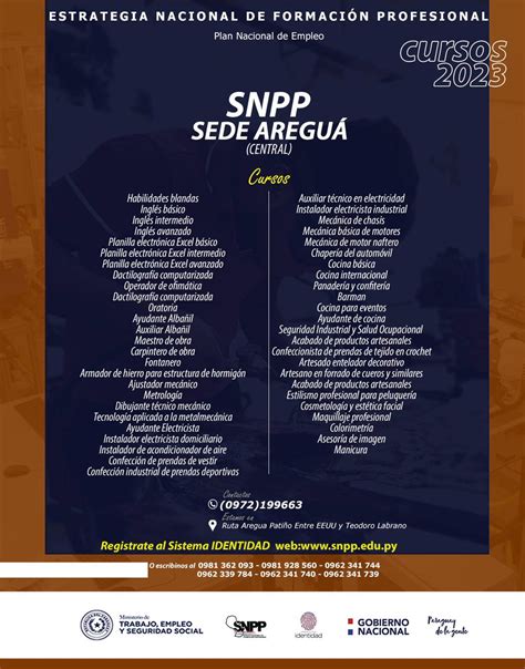 SNPP Paraguay on Twitter Capacitaciones más cerca tuyo en febrero