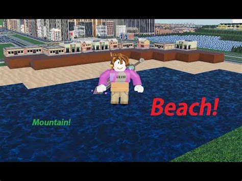 Adding A Beach To My City In Mini Cities Roblox Youtube