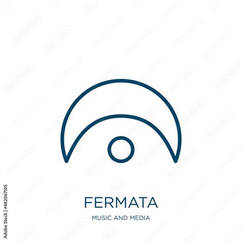 Fermata Icon From Music And Media Collection Thin Linear Fermata