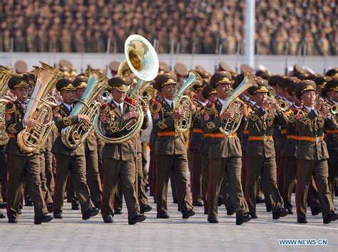 Dprk Holds Mass Parade To Celebrate Foundation Day Xinhua English