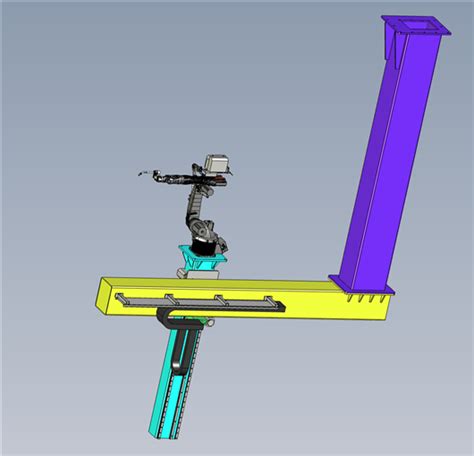 悬臂焊接机器人3d模型下载三维模型step模型 制造云 产品模型