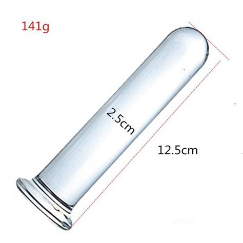 Gode en verre à degré de chaleur pour adultes faux pénis long plug anal cristal intervalles