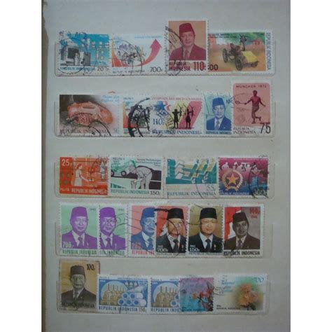 Jual Perangko Indonesia Mixed Stamp Shopee Indonesia