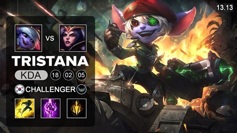 Tristana Vs Leblanc Mid Kr Challenger Patch 13 13 Season 13 Youtube