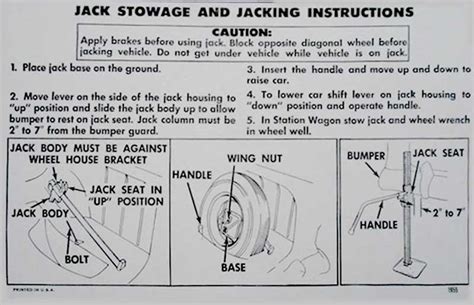 1955 All Makes All Models Parts DC0015 1955 Chevrolet Jack Stowage