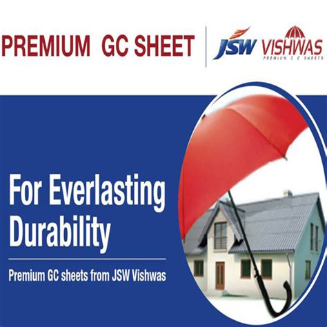 JSW VISHWAS Premium GC Roofing Sheets Price From Rs 300 Unit Onwards