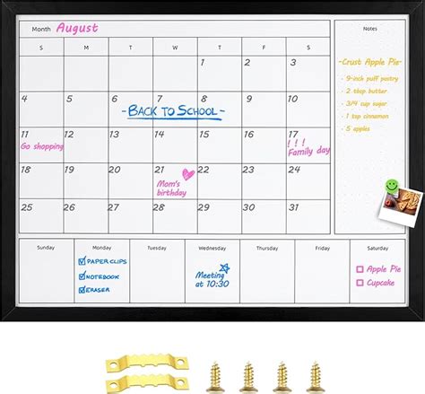 Amazon Aitakatta 3 In 1 Dry Erase Calendar For Wall Magnetic