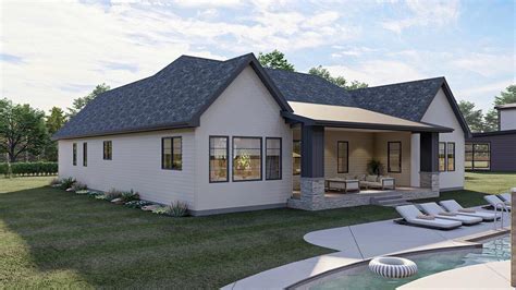 3100 Square Foot 4 Bed New American Ranch Home Plan 623109DJ