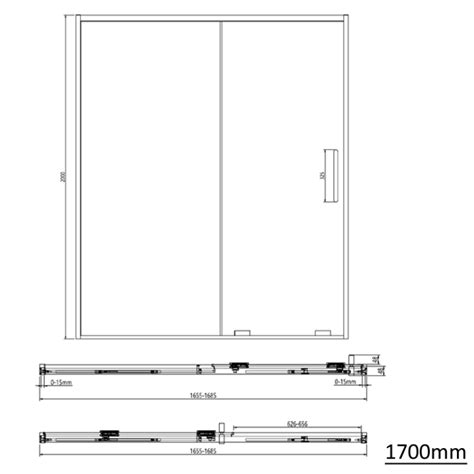 Crosswater Optix 10 Polished Steel Sliding Shower Door Sanctuary