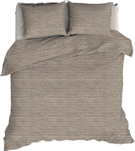 Warme Flanel Tweepersoons Dekbedovertrek Milko Beige X