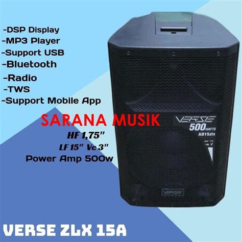 Jual Speaker Aktif 15 Inch VERSE ZLX 15A VERSE ZLX15A VERSE ZLX 15 A