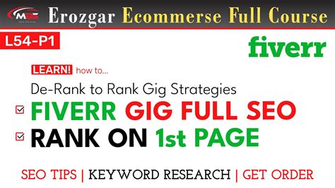 Fiverr Gig Seo How To Rank Fiverr Gig On First Page Low Competition