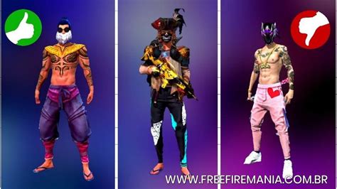 Melhores Combina Es De Roupas Masculinas No Free Fire Free Fire Mania