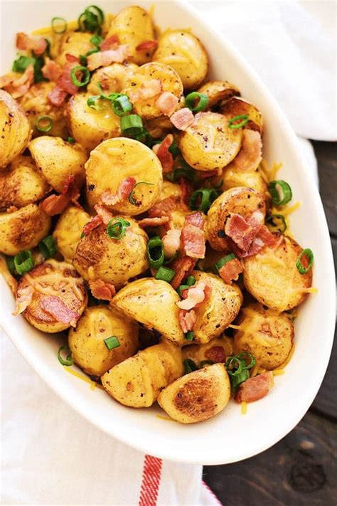 Cheesy Roasted Potatoes With Bacon Rasa Malaysia Recipes Food