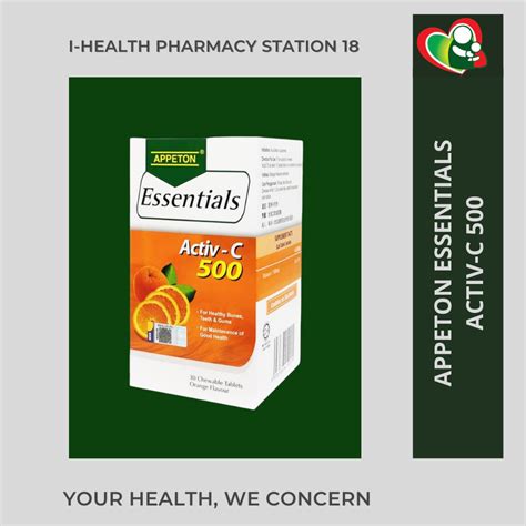 Appeton Essentials Activ C S Orange I Health Pharmacy