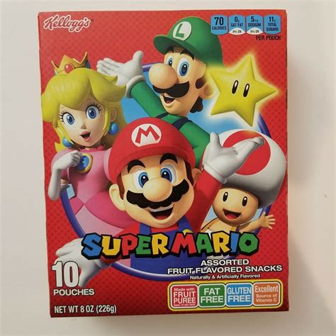 Funables Super Mario Fruit Snacks 8 Oz Boxes Pack Of 5 Packaging Varies Ebay