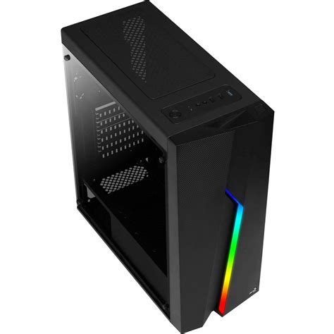 Gabinete Gamer Aerocool Bolt RGB Mid Tower Acrílico Black 67990