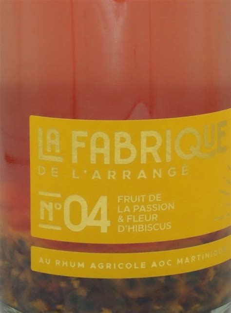 La Fabrique N Rhum Arrang Fruit De La Passion Fleur D Hibiscus Cl