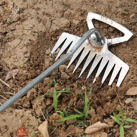 Pc Stainless Steel Garden Weeders Grass Rooting Loose Gardening