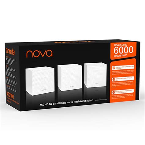 Buy Tenda Nova MW12 Tri-band AC2100 Mesh WiFi System Router for Whole ...