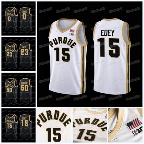 Custom Purdue Boilermakers 2022 23 College Basketball Jersey Braden