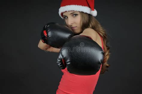 Christmas Naked Girl Covered Gift Stock Photo Image Of Isolated Excited 27513694