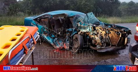 Hoy Tamaulipas Tamaulipas Seguridad Choque Multiple Deja Un Lesionado