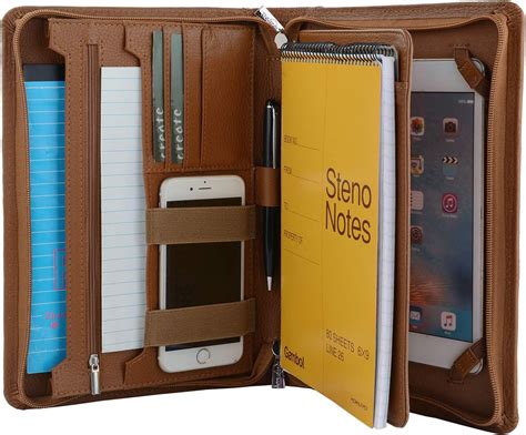 Amazon Professional Leather Organizer Padfolio For Ipad Mini