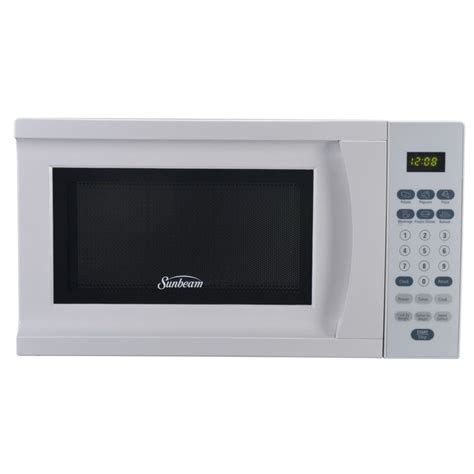 Sunbeam 0.7-cu ft 700-Watt Countertop Microwave (White) in the Countertop Microwaves department ...