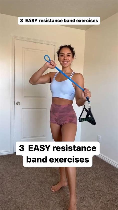 3 easy resistance band exercises | workout videos | workout for ...