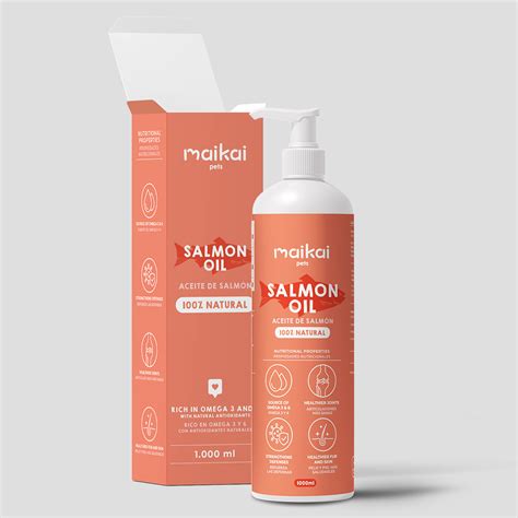 MAIKAI PETS Aceite de Salmón para Perros y Gatos Omega 3 y 6 1L