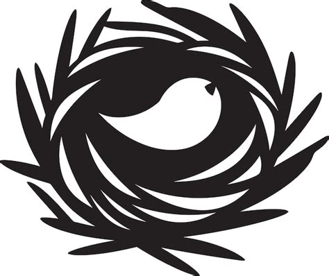 Premium Vector Mystique Of Nesting Black Nest Emblem In Vector