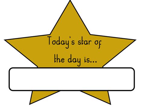 Star of the Day | Teaching Resources